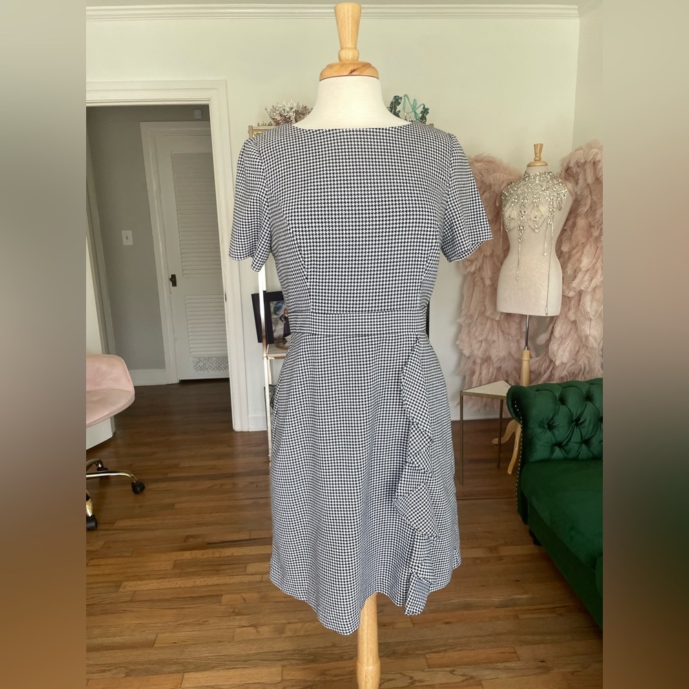 Professional houndstooth dress
